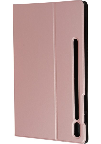 Samsung Galaxy Tab Için S7 PLUST970 Düz Deri Kılıf SM-T975 Yumuşak Kabuk Tpu Kapak Gül Altın (Yurt Dışından) modelleri