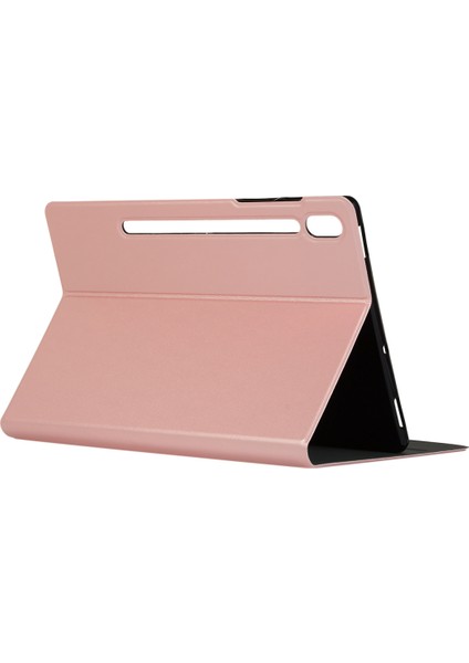 Samsung Galaxy Tab Için S7 PLUST970 Düz Deri Kılıf SM-T975 Yumuşak Kabuk Tpu Kapak Gül Altın (Yurt Dışından) fırsatları