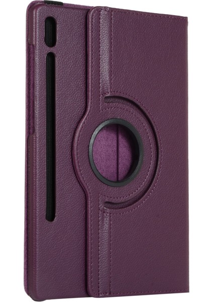 Samsung Galaxy Tab S7 11 Inç 2020 Modelleri SM-T870/T875 Için 360 Derece Dönebilen Kılıf, Samsung Tab S7 Tablet 2020 Mor Için Premium Pu Deri Döner Koruma Folyosu Standlı Kılıf (Yurt Dışından) modelleri