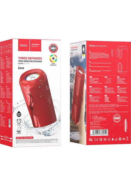 Hoco. BS48 Spor Bluetooth Hoparlör Kablosuz Kart Açık Ev Araba Taşınabilir Bluetooth Hoparlör (Yurt Dışından)