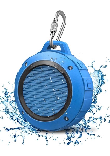 Dış Mekan Su Geçirmez Bluetooth Hoparlör, Subwoofer'lı Kablosuz Taşınabilir Mini Duş Seyahat Hoparlörü, Gelişmiş Bas, Spor, Havuz, Plaj, Yürüyüş, Kamp Için Dahili Mikrofon (Yurt Dışından)