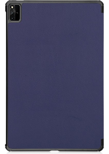 Huawei Matepad Pro 12.6 2021 Tablet Kılıfı Için Hafif Üç Katlı Stand Pc Sert Arka Kapak Kapak Tüm Vücut Sağlam Darbeye Dayanıklı Kapak(Renk: Koyu Mavi) (Yurt Dışından) fiyatları