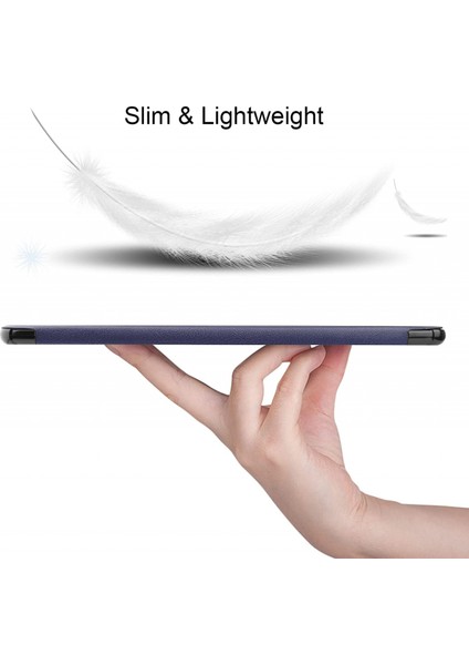 Huawei Matepad Pro 12.6 2021 Tablet Kılıfı Için Hafif Üç Katlı Stand Pc Sert Arka Kapak Kapak Tüm Vücut Sağlam Darbeye Dayanıklı Kapak(Renk: Koyu Mavi) (Yurt Dışından) modelleri