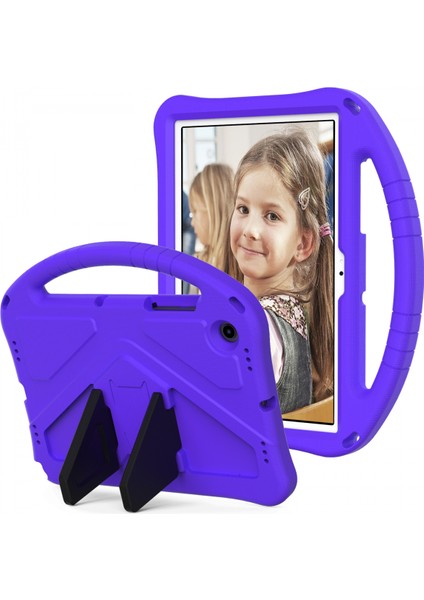 Samsung Tab A8 Kılıf 10.5" 2021 Darbeye Dayanıklı Sağlam Kapaklı 10.5" Tablet SM-X200/X205 Için Çocuk Erkek Çocuklar Için Standlı (Mor) (Yurt Dışından)