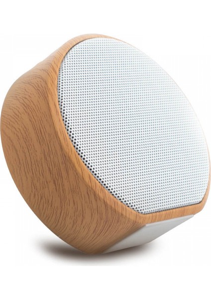 Dış Mekan Yeni A60 Kablosuz Hoparlör Subwoofer Akıllı Ses Ahşap Tahıl Bluetooth Hoparlör Dahili Yüksek Çözünürlüklü Mikrofon (Beyaz) (Yurt Dışından)