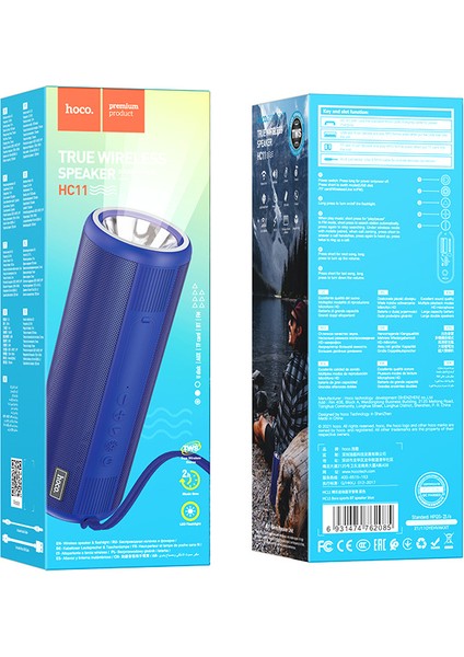 Hoco. HC11 Spor Bluetooth Hoparlör Kablosuz Taşınabilir Kart Spor Kare El Feneri Yüksek Kaliteli Küçük Ses (Yurt Dışından)