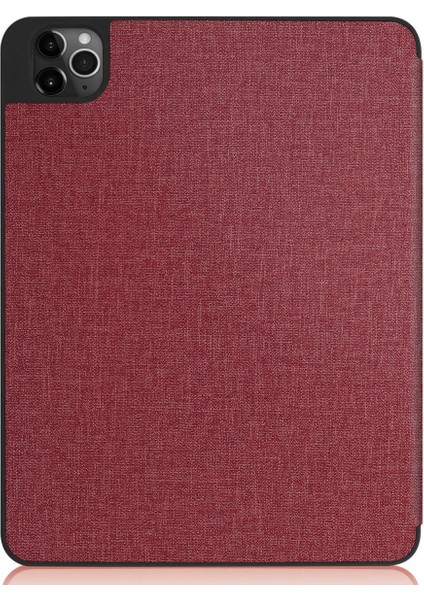 Yeni iPad PRO11 2020 Için 11 Inç Tablet Kılıfı, Kalem Yuvalı Tpu Yumuşak Kabuk Uyku Örtüsü - Bordo (Yurt Dışından) modelleri
