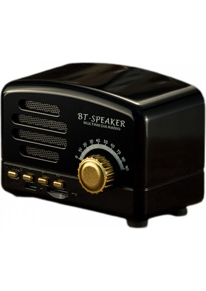Kablosuz Stereo Retro Hoparlörler, Güçlü Sesli Taşınabilir Bluetooth Vintage Hoparlörler, Çağrıları Yanıtlama, Tf Kart, Mutfak Yatak Odası Partisi Dış Mekan . (Yurt Dışından)