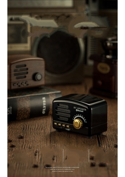 Kablosuz Stereo Retro Hoparlörler, Güçlü Sesli Taşınabilir Bluetooth Vintage Hoparlörler, Çağrıları Yanıtlama, Tf Kart, Mutfak Yatak Odası Partisi Dış Mekan . (Yurt Dışından) fırsatları