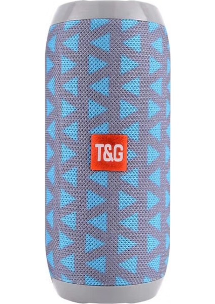 TG117 Kumaş Sanatı Bluetooth Hoparlör Açık Su Geçirmez Subwoofer Çift Diyaframlı Yüksek Kaliteli Taşınabilir Takılabilir Karikatür Hoparlör Üçgen Mavi (Yurt Dışından)