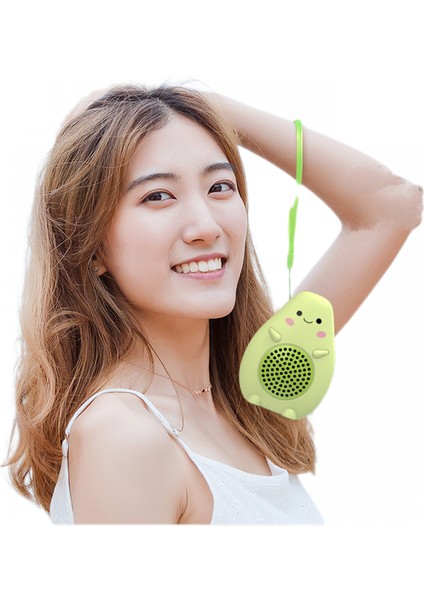 Mini Kablosuz Yeşil Hoparlör, Dış Mekan Taşınabilir Bas Hoparlör, Kordonlu, Destek Fm Radyo, Tf Kart Oynatma (Yurt Dışından)