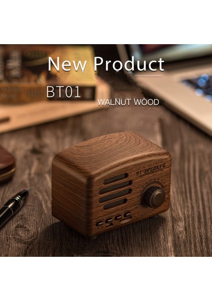 Kablosuz Stereo Retro Hoparlörler, Güçlü Sesli Taşınabilir Bluetooth Vintage Hoparlörler, Çağrıları Yanıtlama, Tf Kart, Mutfak Yatak Odaları Parti Dış Mekan (Yurt Dışından) fırsatları
