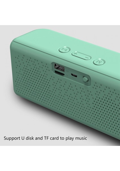 Yeşil Bluetooth Hoparlör Kablosuz Taşınabilir Açık Hoparlör 3D Stereo Müzik Çevre Desteği Fm Tf Kart Ağır Bas (Yurt Dışından) modelleri