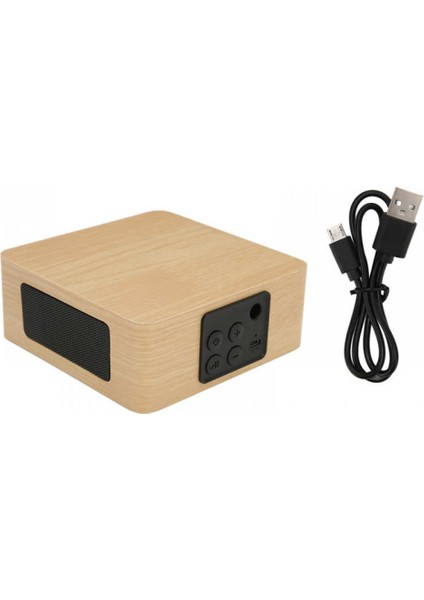 Kablosuz Bluetooth Hoparlör Subwoofer Kararlı Taşınabilir USB Masaüstü Retro Hoparlörler Ev Açık Mini Hoparlör Için 60Hz-18KHz (Yurt Dışından)