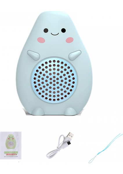 Mini Kablosuz Mavi Hoparlör, Dış Mekan Taşınabilir Bas Hoparlör, Kordonlu, Destek Fm Radyo, Tf Kart Oynatma (Yurt Dışından)