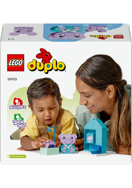 ® DUPLO® Günlük Rutinlerim: Banyo Zamanı 10413 - 1½ Yaş & Üzeri Çocuklar için Eğitici Oyuncak Yapım Seti (15 Parça)