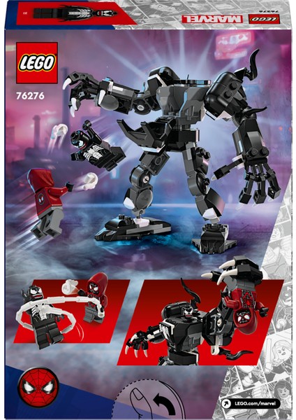 ® Marvel Venom Robot Zırhı Miles Morales'e Karşı 76276 - 6 Yaş ve Üzeri Süper Kahraman Seven Çocuklar için İnşa Edilebilen Yaratıcı Oyuncak Yapım Seti (134 parça)