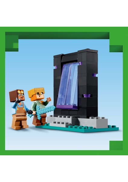 ® Minecraft™ Cephanelik 21252 - 7 Yaş Ve Üzeri Macera Oyunları Seven Çocuklar için 2 Adet LEGO® Minecraft Figürü içeren Yaratıcı Oyuncak Yapım Seti (203 Parça)