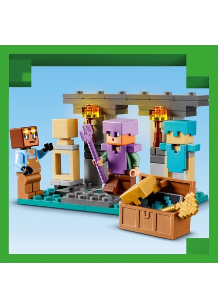 ® Minecraft™ Cephanelik 21252 - 7 Yaş Ve Üzeri Macera Oyunları Seven Çocuklar için 2 Adet LEGO® Minecraft Figürü içeren Yaratıcı Oyuncak Yapım Seti (203 Parça)