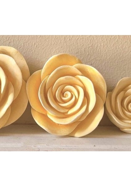 3 Boyutlu 8cm Büyük Boy Gül Çiçek Silikon Kalıp K-1027 fırsatları