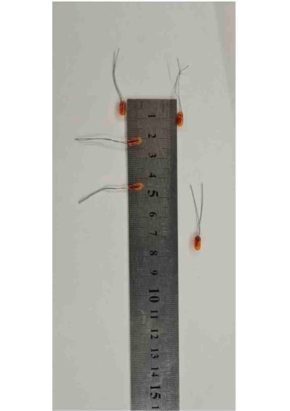 12V 3mm Turuncu Tel Bacak AMPUL100 Adet