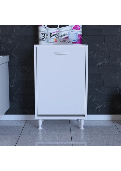 Modilayn SÖKE 50 x 75 x 32,5 cm Çamaşır Hazneli Çok Amaçlı Banyo Dolabı