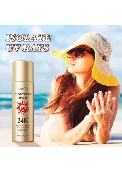 24K Altın Nikotinamid 50+ Spf Güneş Koruyucu Sprey (150 Ml)