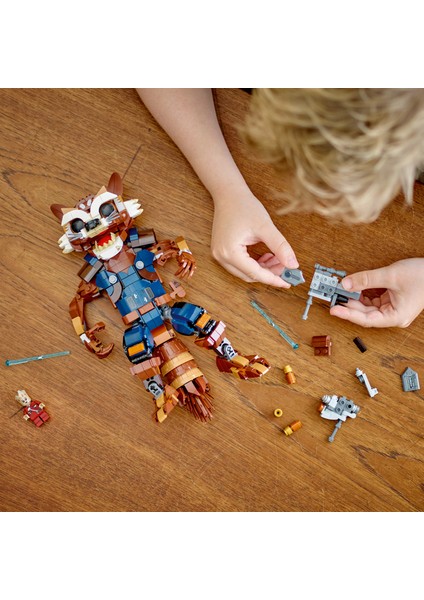 ® Marvel Rocket ve Bebek Groot 76282 - 10 Yaş & Üzeri Süper Kahraman Seven Çocuklar için Oyuncak Yapım Seti (566 Parça)