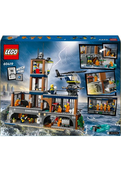 ® City Polis Hapishane Adası 60419 - 7 Yaş & Üzeri Çocuklar için Yaratıcı Oyuncak Yapım Seti (980 Parça) modelleri