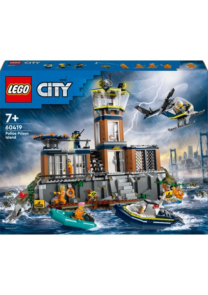 ® City Polis Hapishane Adası 60419 - 7 Yaş & Üzeri Çocuklar için Yaratıcı Oyuncak Yapım Seti (980 Parça) fırsatları
