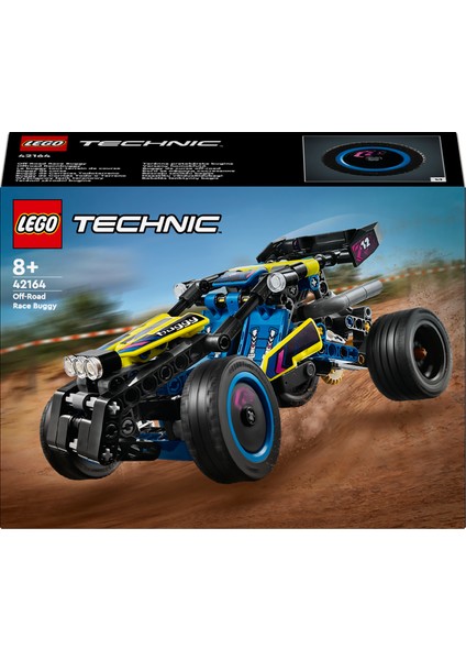 LEGO® Technic Arazi Yarışı Arabası 42164 - 8 Yaş ve Üzeri Çocuklar için Koleksiyonluk Yaratıcı Oyuncak Model Yapım Seti (219 Parça)