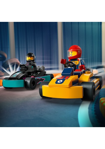 ® City Go-Kartlar ve Yarış Sürücüleri 60400 - 5 Yaş & Üzeri Çocuklar için Yaratıcı Oyuncak Yapım Seti (99 Parça)
