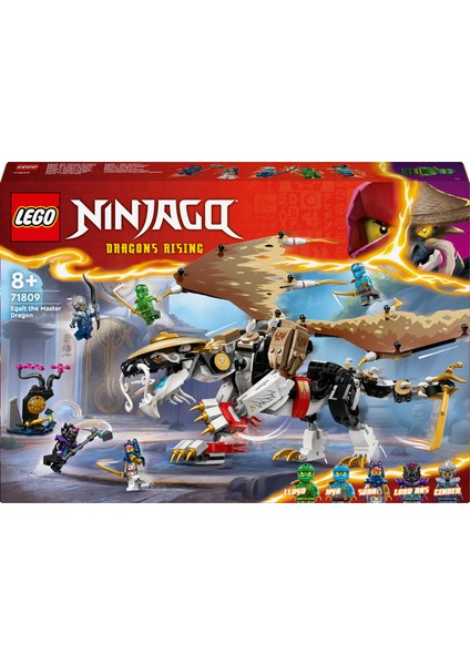 ® NINJAGO® Usta Ejderha Egalt 71809 - 8 Yaş & Üzeri Çocuklar için Model Yapım Seti (532 Parça)