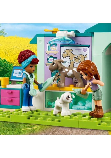 ® Friends Çiftlik Hayvanı Veteriner Kliniği 42632 - 4 Yaş ve Üzeri Çocuklar için Hayvan Figürleri İçeren Yaratıcı Oyuncak Yapım Seti (161 Parça)
