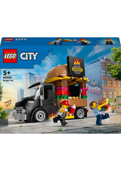 ® City Hamburger Kamyonu 60404 - 5 Yaş & Üzeri Çocuklar için Yaratıcı Oyuncak Yapım Seti (194 Parça)