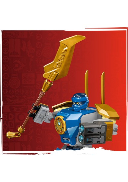 NINJAGO® Jay’in Robotu Savaş Paketi 71805 - 6 Yaş ve Üzeri Çocuklar için Jay Minifigürü İçeren Yaratıcı Oyuncak Yapım Seti (78 Parça)