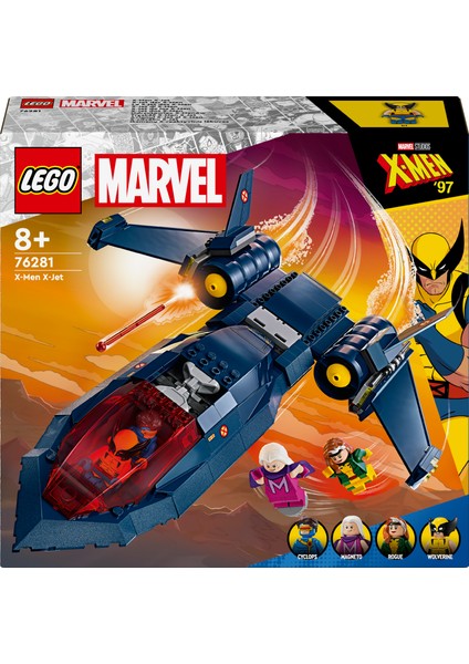 ® Marvel X-Men X-Jet 76281 - 8 Yaş & Üzeri Süper Kahraman Seven Çocuklar için Yaratıcı Oyuncak Yapım Seti (359 Parça)
