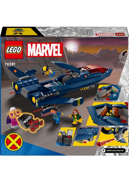 ® Marvel X-Men X-Jet 76281 - 8 Yaş & Üzeri Süper Kahraman Seven Çocuklar için Yaratıcı Oyuncak Yapım Seti (359 Parça)