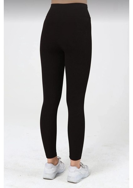 Fitilli Şardonlu, İçi Polarlı Yüksek Bel Toparlayıcı Tayt fiyatları