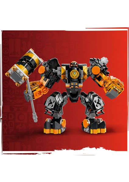 ® NINJAGO® Cole'un Toprak Elementi Robotu 71806 - 7 Yaş ve Üzeri Çocuklar için Aksiyon Figürü İçeren Yaratıcı Oyuncak Yapım seti (235 Parça)