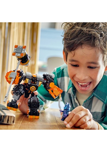 ® NINJAGO® Cole'un Toprak Elementi Robotu 71806 - 7 Yaş ve Üzeri Çocuklar için Aksiyon Figürü İçeren Yaratıcı Oyuncak Yapım seti (235 Parça)
