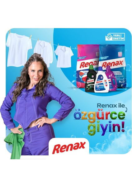 Renax Sıvı Çamaşır Deterjanı Beyaz ve Renkliler 2520 ml