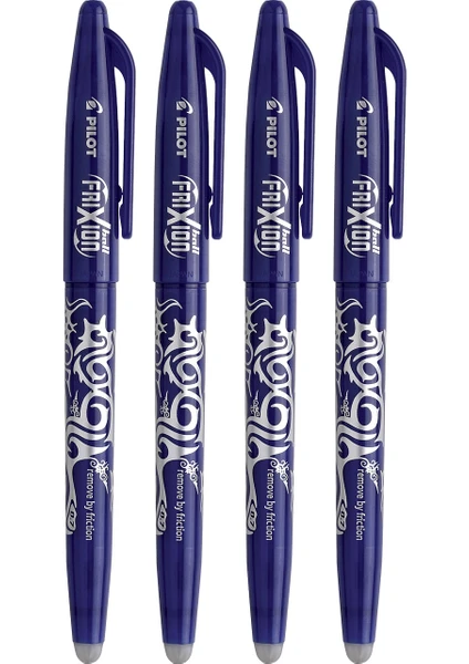 Frixion Ball Silinebilir Jel Kalem 0.7 mm 4'lü Set Mavi