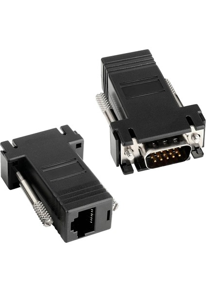 Powermaster VGA Extender RJ45 Cat5 Cat6 Cat7 Uzatıcı Çevirici Dönüştürücü