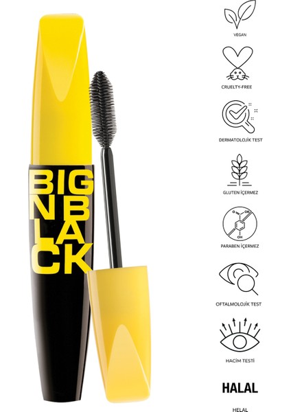 Big N Black Mascara 12ML NO:176