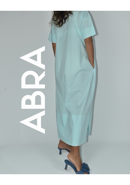 Kadın Turkuaz Poplin Elbise fiyatları