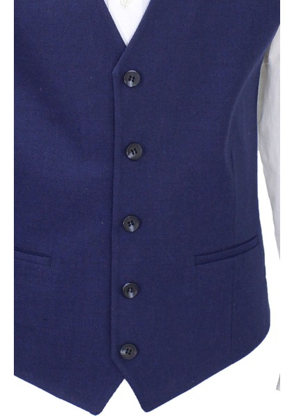 Erkek Yelek V Yaka Lacivert Yün 5-50467 fırsatları