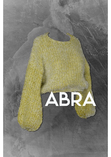 Kadın Limon Bisiklet Yaka Triko Kazak fırsatları