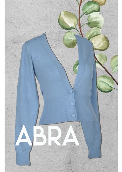 Kadın Mavi Triko Hırka fiyatları