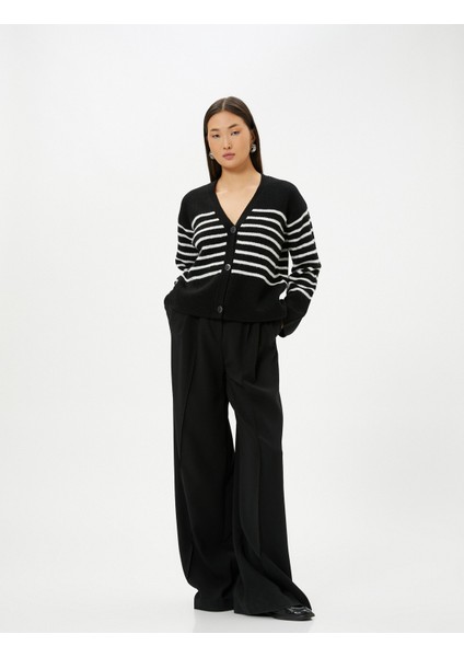 V Yaka Hırka Düğmeli Örgü fiyatları